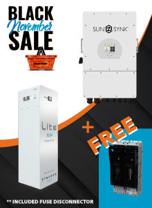 Black November SPECIAL Combo Deal Sunsynk 12kW 3ph Hybrid with 1 x Freedom Won Lite Home 30/24