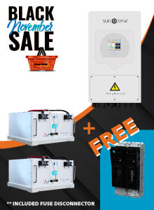 Black November SPECIAL Combo Deal Sunsynk 5kW Hybrid with 2 x Freedom Won e-Tower